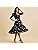 Azira Georgette Floral Printed Square Neck Midi